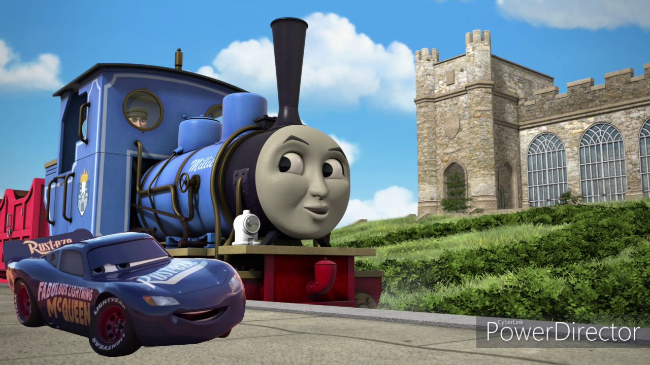 Millie the Narrow Gauge Engine Meets Lightning McQueen - YouTube
