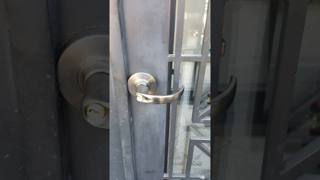 Thick door lock installation YouTube
