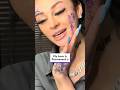 She Got Her "Cheating" Ex Tattooed on Her Forehead! 😳🤦♀️ #RelationshipDrama #FaceTattoo #DramaAlert