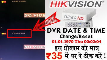 Hikvision cctv DVR date time change in year 1970 problem fix | Hikvision DVR battery replacement