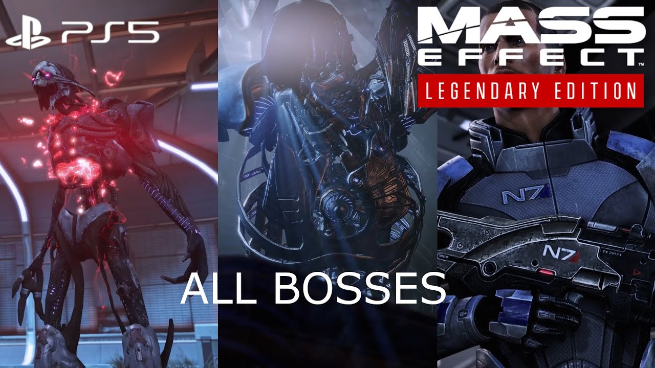 Mass Effect Legendary Edition - All Boss Fights In Order (Mass Effect 1, 2 & 3) 1080p PS5
