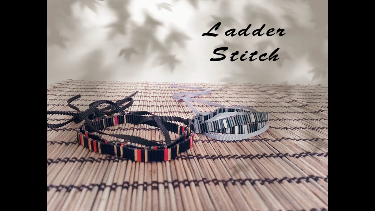 【ビーズ】簡単！初めてのラダーステッチ 【beading】Easy Ladder Stitch Beginners YouTube