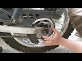 Yamaha XT225, Chain, sprockets, and clutch replacement