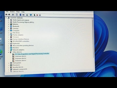 How to install Pci Data Acquisition and signal processing controller not installing in hp laptop