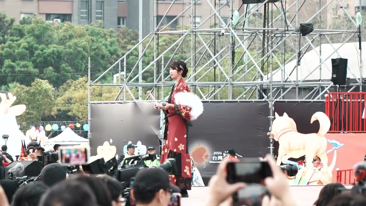 2026 台灣燈會 開幕活動 樂天啦啦隊 日本名古屋-常笑 日本三重縣-天狗ぅ