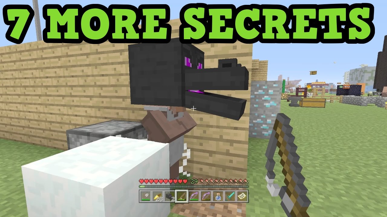 Minecraft Xbox One / PS4 - 7 MORE SECRET FEATURES - YouTube
