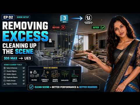 Unreal Engine 5 Interior Visualization PRO | Clean Up Your 3ds Max Scene | EP 02