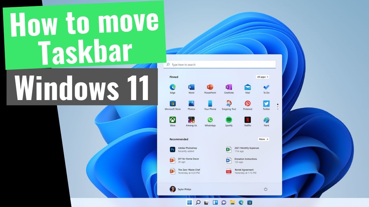 How to Move Windows 11 Taskbar to Left - YouTube