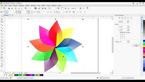 How To Make Design In Corel draw ||Rotate design in CorelDraw