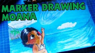 Marker Moana Vaiana Tekening Watch Me Draw Twin Markers, Spectrum Noir