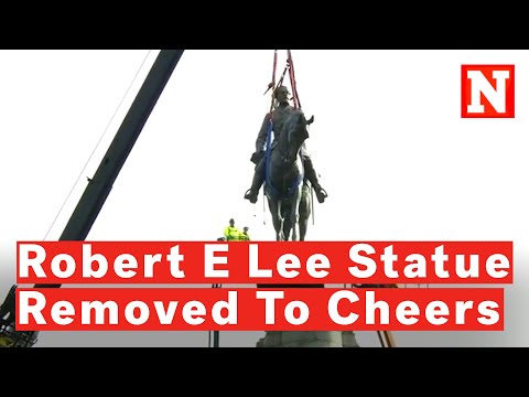 Robert E Lee Statue Removed In Richmond As Crowd Cheers, 'Hey, Hey, Hey, Goodbye!'
