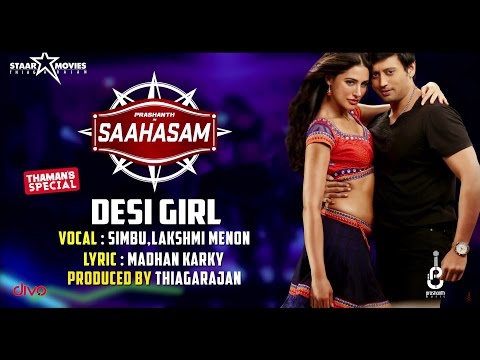 Desi Girl - Song Recording Video | Saahasam | Simbu, Lakshmi Menon | Prashanth | Thaman SS