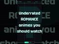 Underrated Romance anime recommendations🔥 (part 189) #anime #manhwareccomendation #ytshorts #shorts