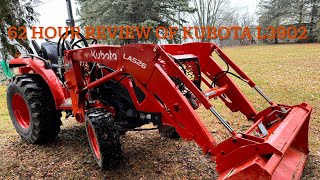 Kubota L3902 62 hour review and damage update