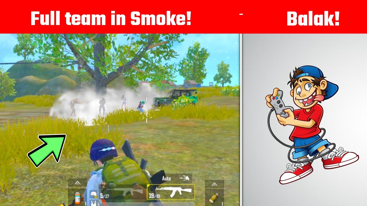 I found a Full team behind Smoke | Pubg lite Solo vs Squad – Gamo Boy