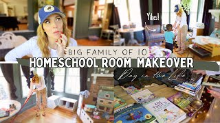 it&#39;s time to make some changes! // Homeschool Room Makeover for our Large Family of 10!