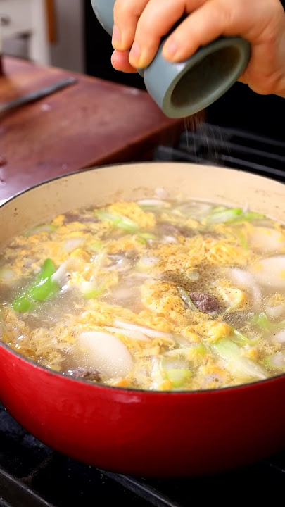 Happy New Year Rice Cake Soup!  #cooking #recipe