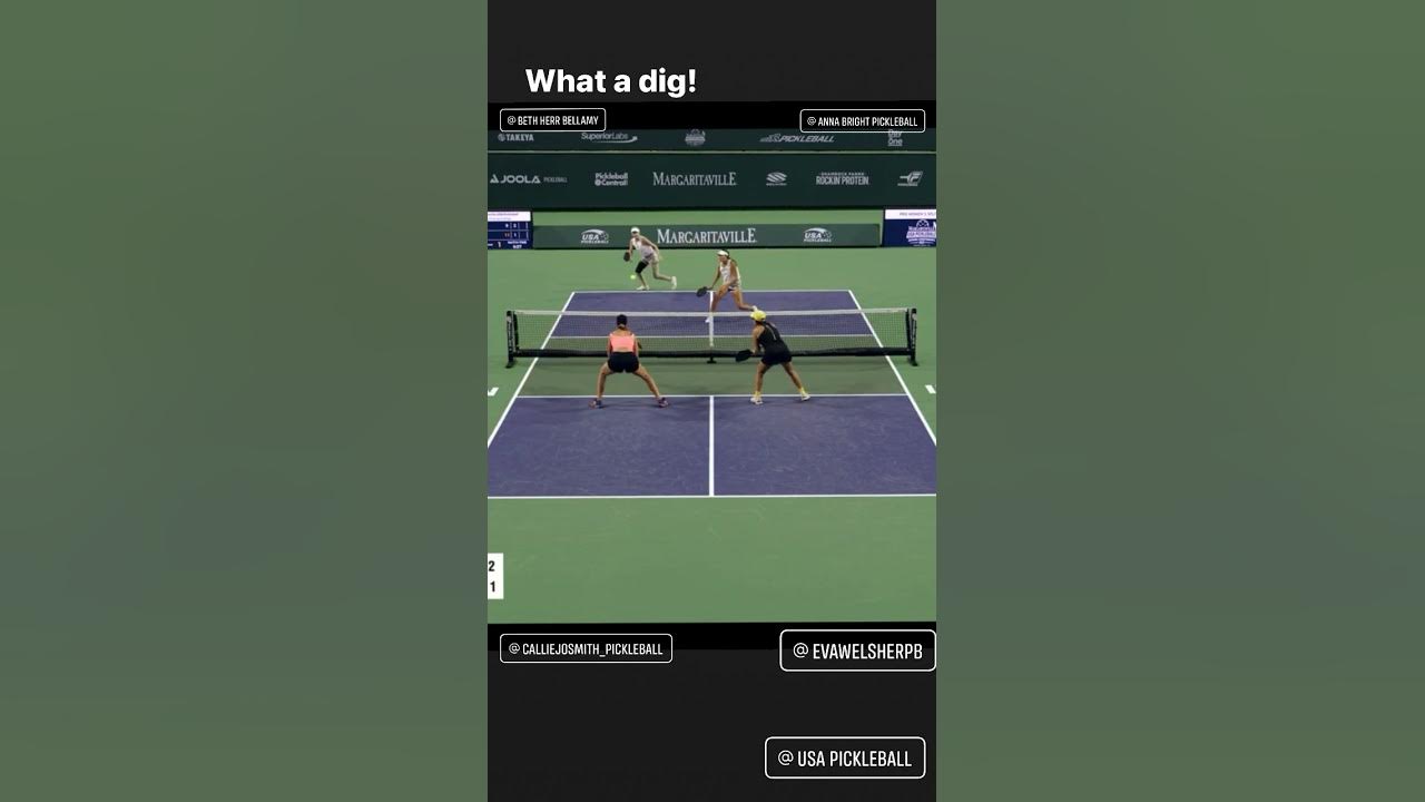 Pickleball at USA Nationals: EVA WELSHER DIG #shorts