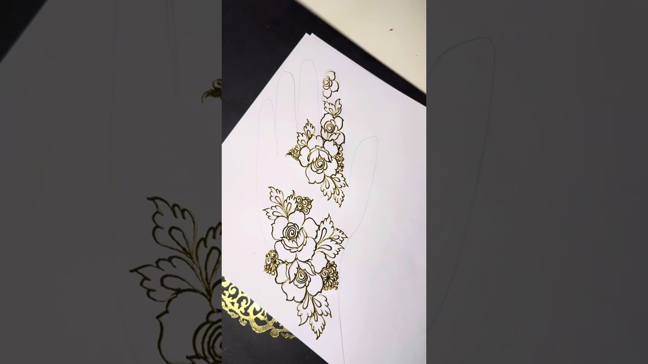 Floral mehndi design / Trending Floral henna / latest floral construction