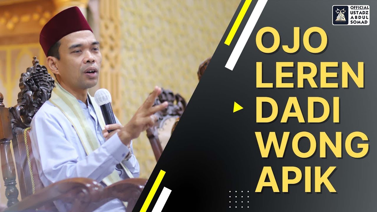 [LIVE] OJO LEREN DADI WONG APIK, MERAPI  MERBABU | Ustadz Abdul Somad