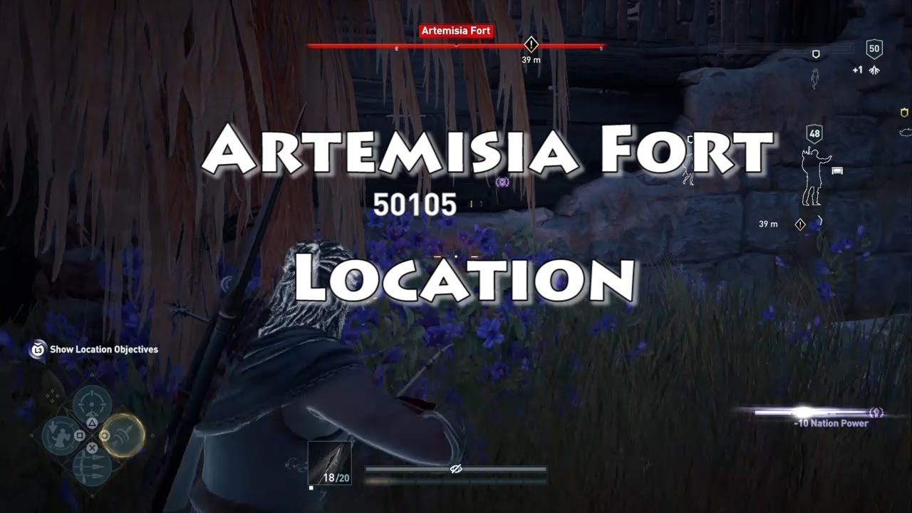 Assassin's Creed Odyssey - Artemisia Fort Location