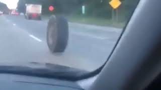 Impresionante Accidente Con Rueda De Camión