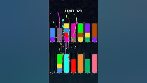 COLOR SORT PUZZLE LEVEL 329