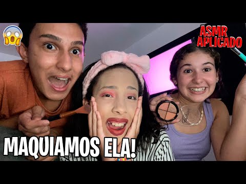 ASMR APLICADO | maquiei minha sobrinha