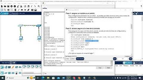 PRACTICA 2.5.5 Packet Tracer – Configure ajustes iniciales del switch Respuestas CCNA 1
