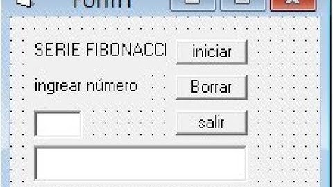 Serie Fibonacci en Visual Basic 6.0