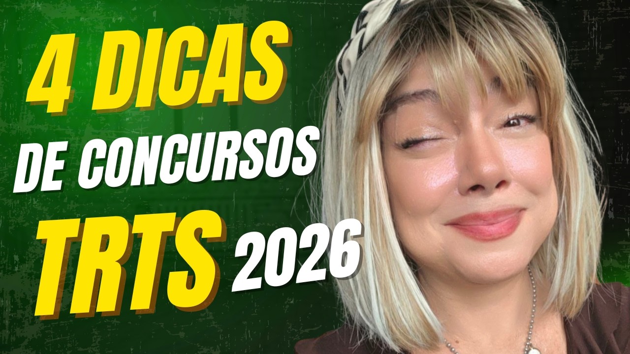 CONCURSOS TRTs - DICAS DE CURSOS E MATERIAL de ESTUDOS 2026