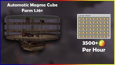 How to Build a Magma Cube Farm - 3500+ Magma Cream p/hr - 1.16