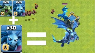 Electro Dragon Vs Minion Battle | Coc Private Server