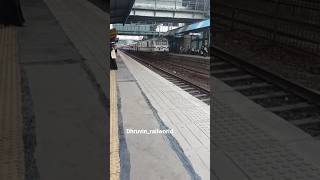 wap7 white blood high speed crossed station #train #maharashtraexpress #railway #stations