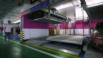 2 level mechanical puzzle parking system