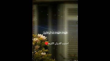 احترم القران الكريم ترا هي بس 23 ثانية ❤️