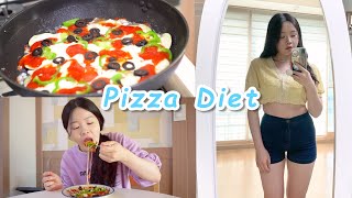 Diet｜3일동안 피자 다이어트🍕｜단기간 다이어트 (feat. 치즈 듬뿍올린 떠 먹는 피자)