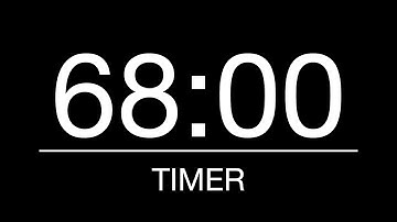 68 Minutes Timer/Countdown with Alarm - 1 Hour 8 Minutes