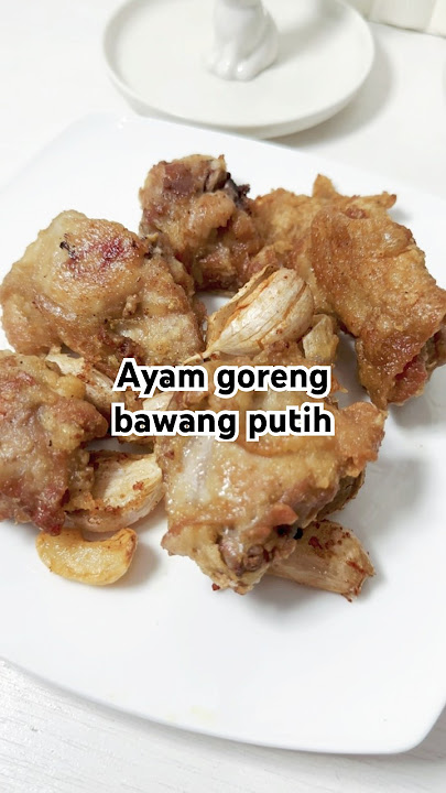Yuhuuu jgn lupa makannya pake sambel || ayam goreng bawang putih #cooking #belajarmasak #masaklagi