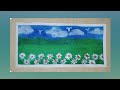 How to draw easy painting tutorial  garden painting    painting for beginners