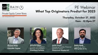 PE Webinar  What Top Originators Predict for 2023