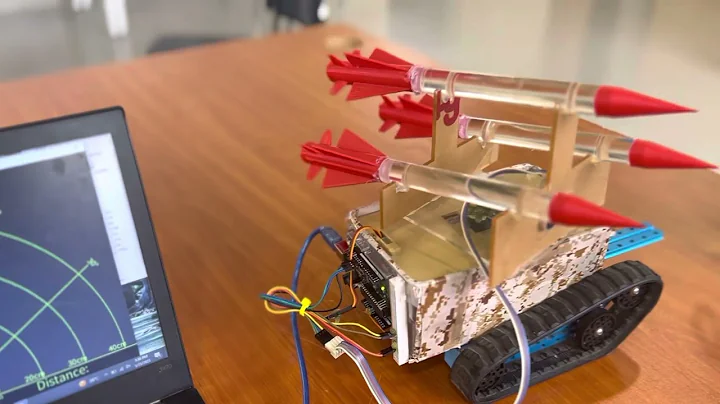 Radar based missile launcher with Arduino