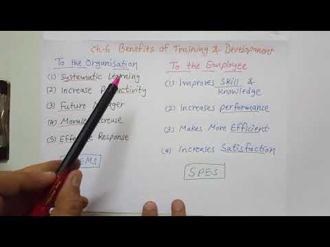 Ch 6 Training U0026 Development, Benefits Of It To ORGANISATION And Employee