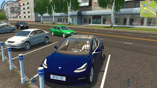 City Car Driving | Tesla Model 3 Standard Range | Fast Driving Logitech G29