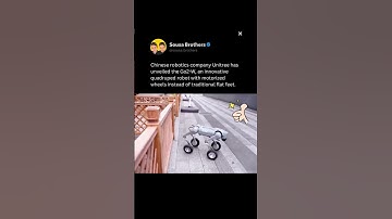 🤯 Chinese robotics company Unitree has unveiled the Go2-W, an innovative quadruped robot with