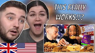 British Couple Reacts to Brits Try Chicken And Waffles For The First Time In New Orleans USA