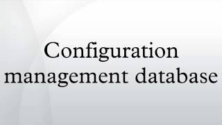 Configuration management database