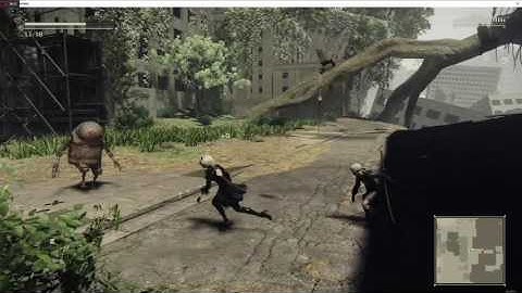 NieR: Automata - Counter-Attack Super Duper Jump Cancel.