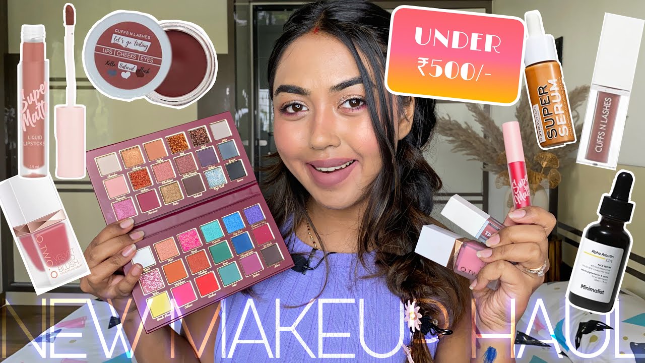 *UNDER ₹500* HUGE MAKEUP HAUL AFFORDABLE MAKEUP HAUL INDIA SWISS