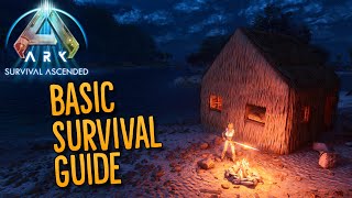 Ark Survival Ascended - Basic SURVIVAL GUIDE!